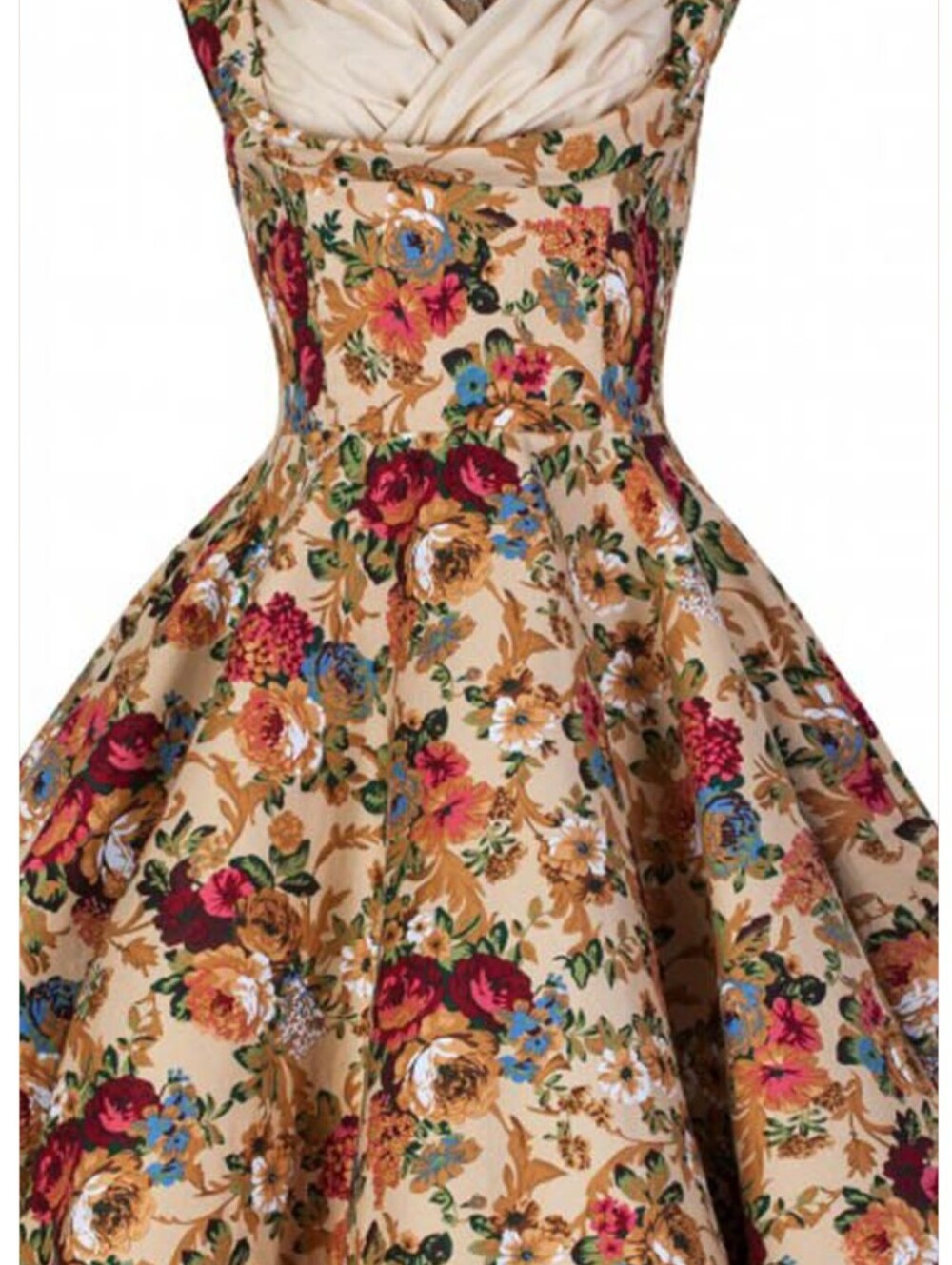 Lindy Bop Ophelia Fit-and-Flare Dress In Floral